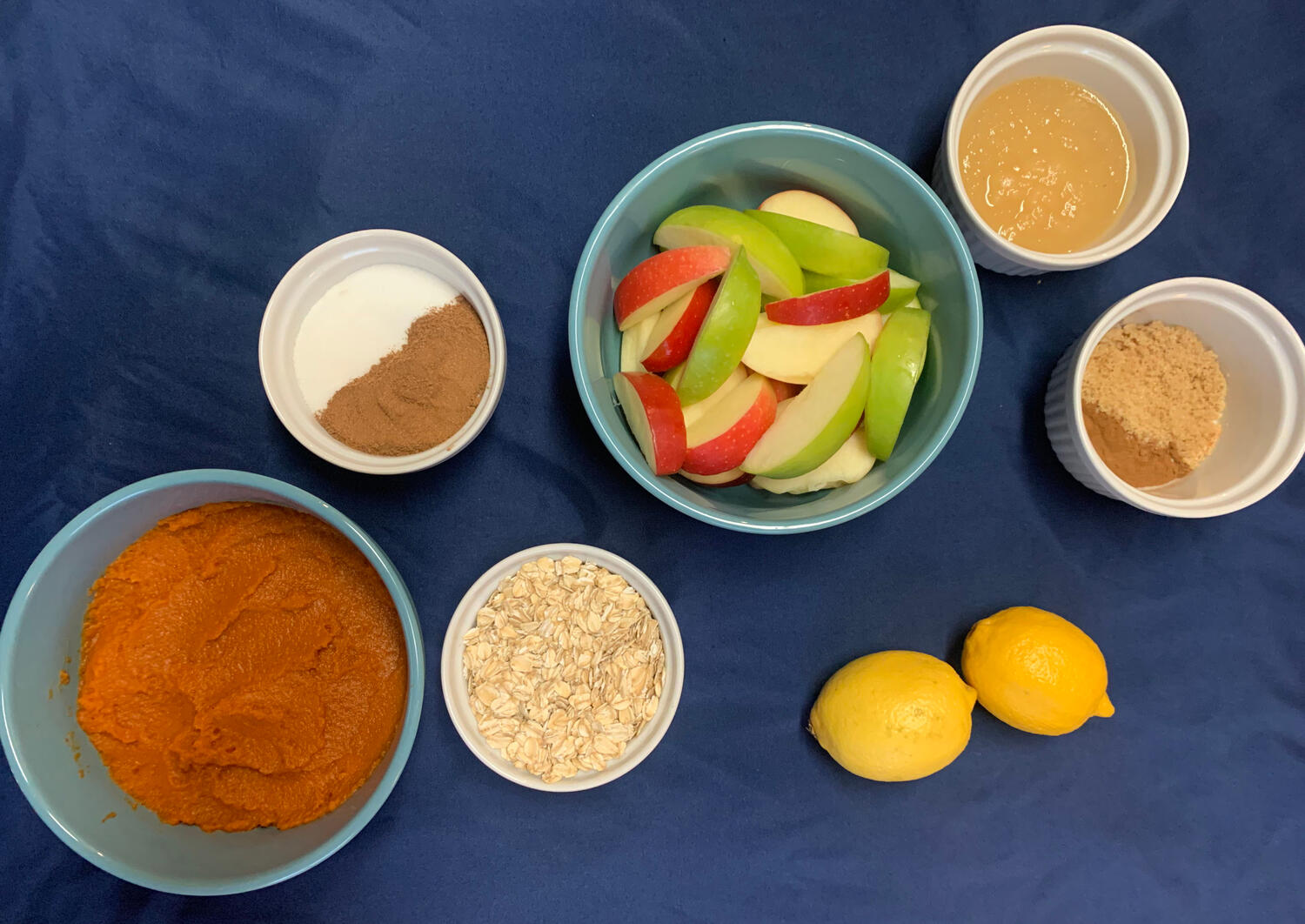 Pumpkin Cake with Apple Crisp Topping